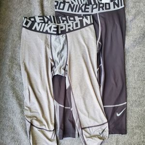 Lot of two men's Nike Pro tights